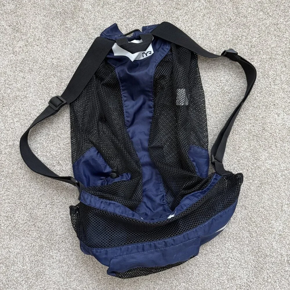 TYR Big Mesh Mummy Backpack 40L Black Zip Pocket swim - Picture 7 of 7